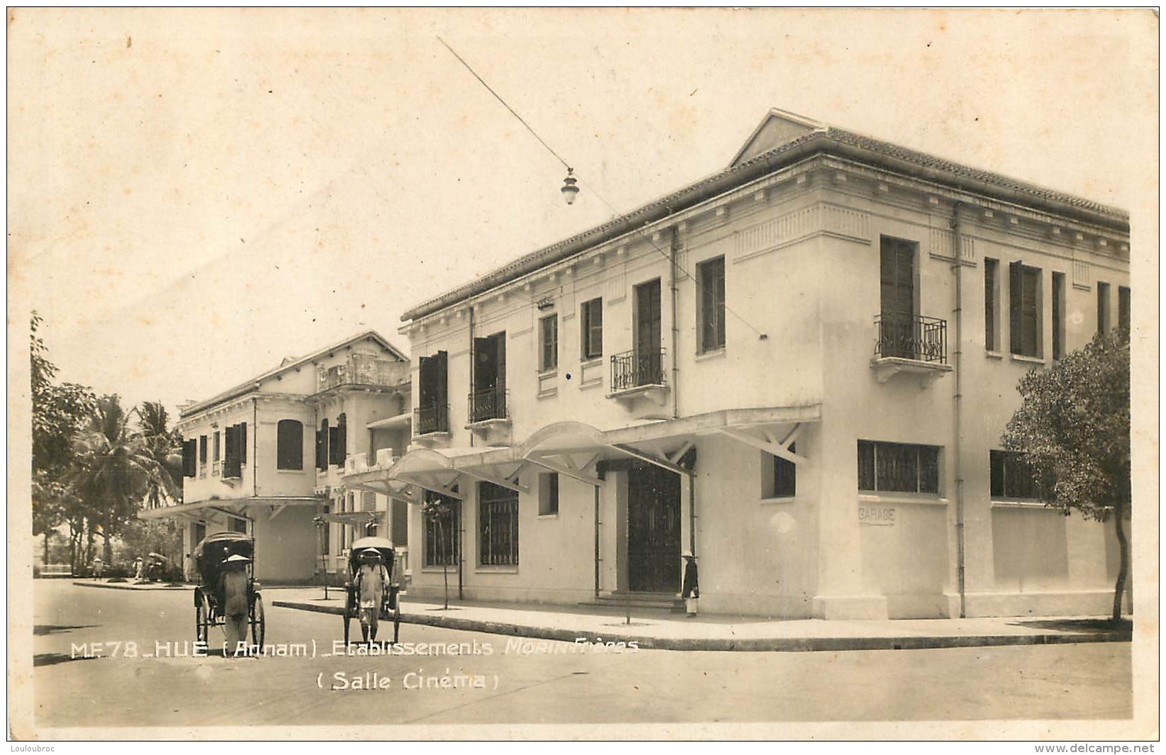 HUE ETABLISSEMENTS  MORIN FRERES SALLE   CINEMA - Viêt-Nam