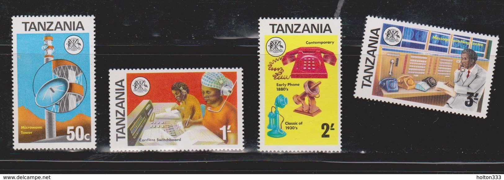 TANZANIA Scott # 54-7 MNH - Telecommunications - Tanzania (1964-...)