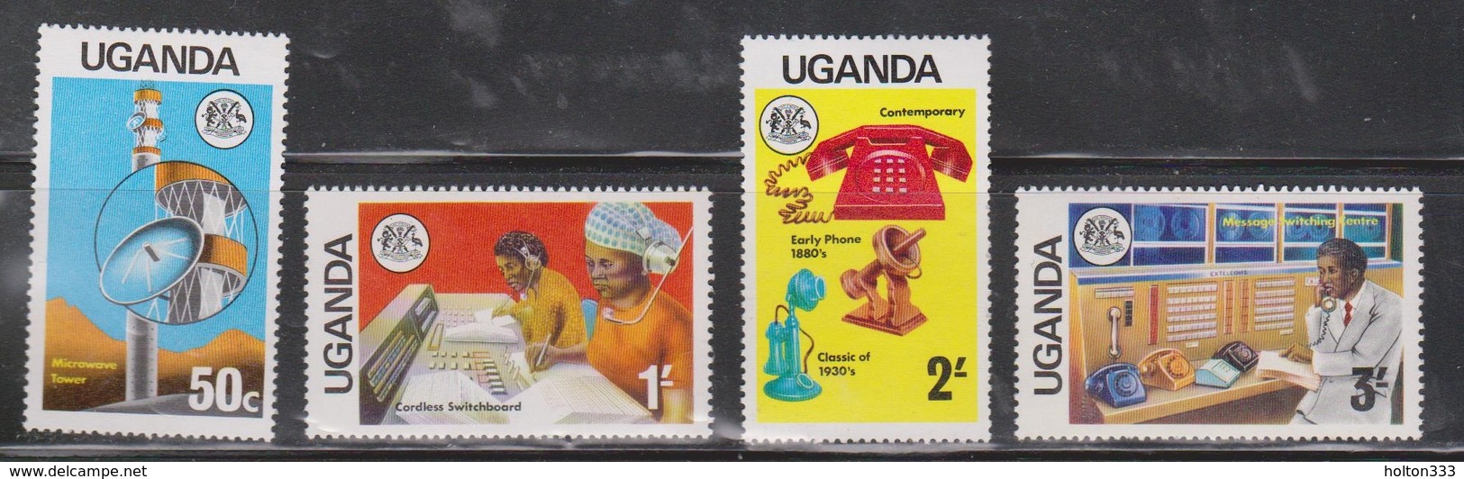 UGANDA Scott # 147-50 MNH - Telecommunications - Uganda (1962-...)