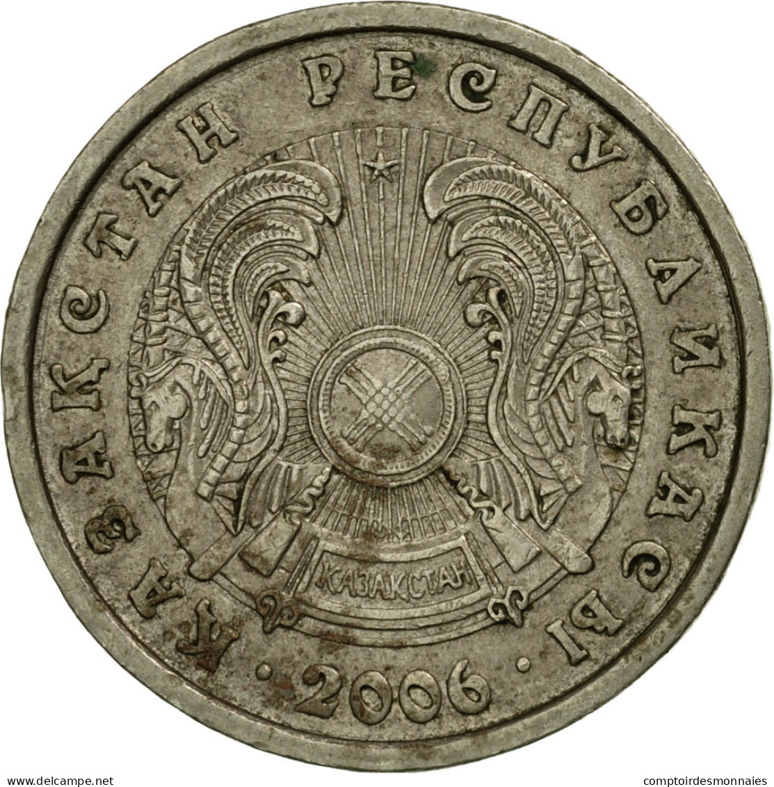 Monnaie, Kazakhstan, 20 Tenge, 2006, Kazakhstan Mint, TB+, Copper-Nickel-Zinc - Kazakhstan