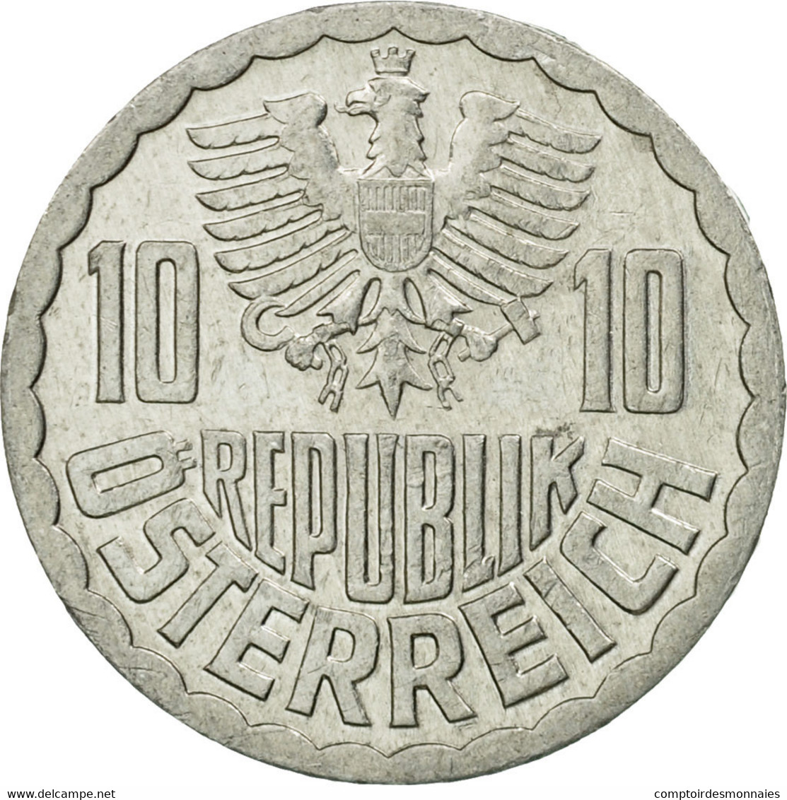 Monnaie, Autriche, 10 Groschen, 1990, Vienna, TTB+, Aluminium, KM:2878 - Autriche