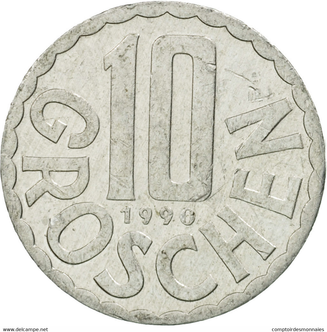 Monnaie, Autriche, 10 Groschen, 1990, Vienna, TTB+, Aluminium, KM:2878 - Autriche