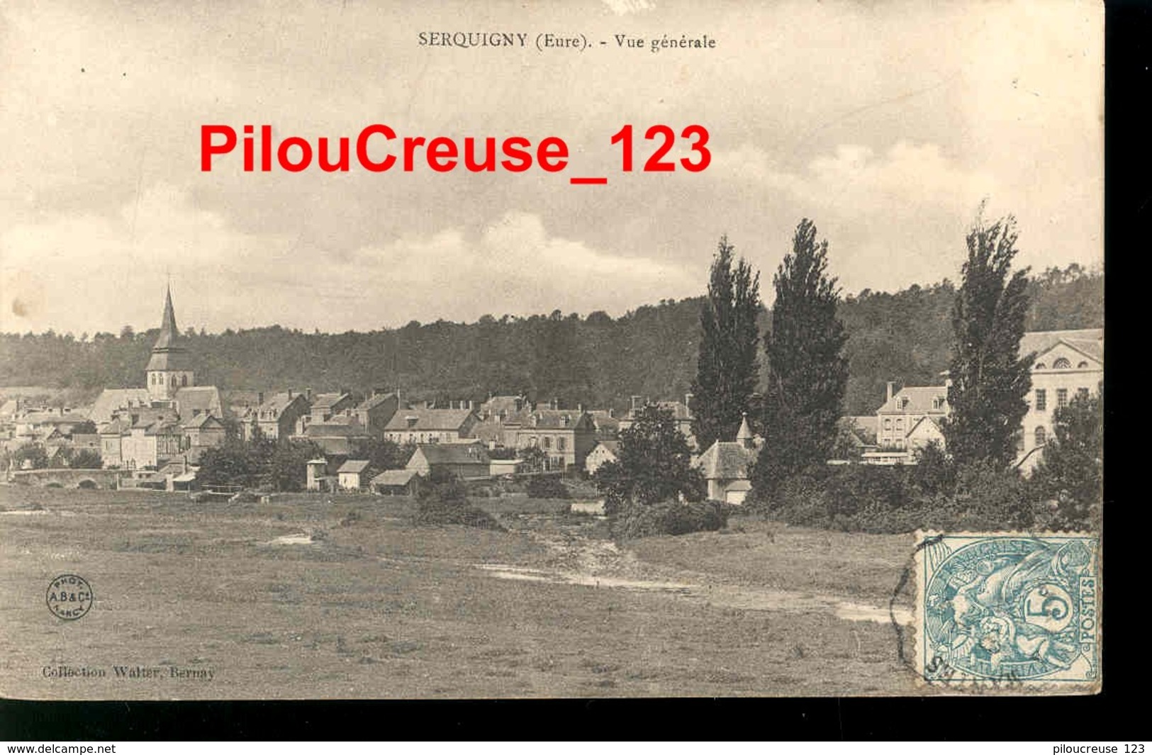 27  Eure - SERQUIGNY - " Vue Générale " - CARTE PRECURSEUR - Serquigny