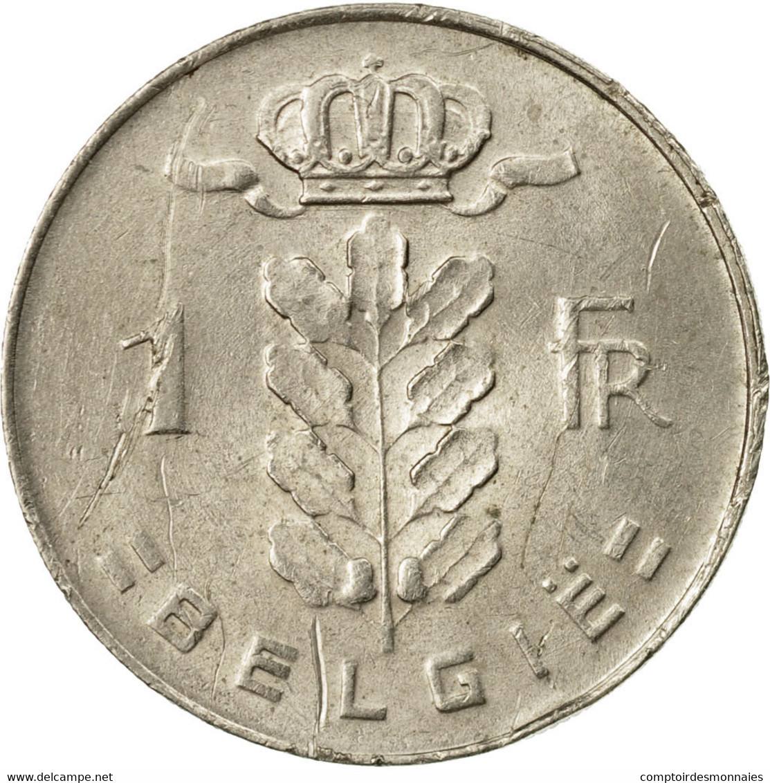 Monnaie, Belgique, Franc, 1975, B+, Copper-nickel, KM:143.1 - 1 Franc