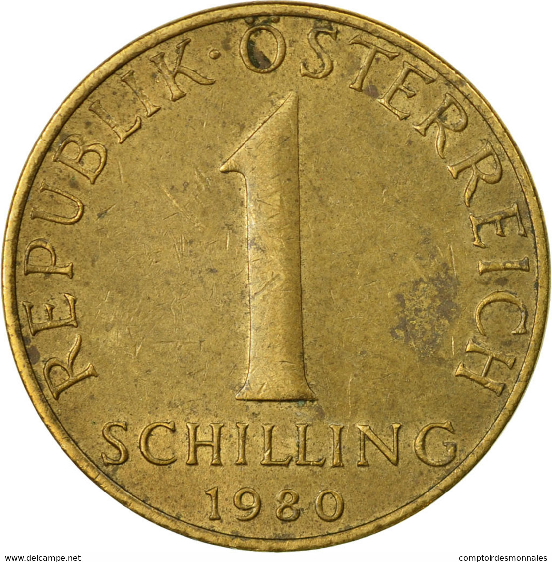 Monnaie, Autriche, Schilling, 1980, TB+, Aluminum-Bronze, KM:2886 - Autriche