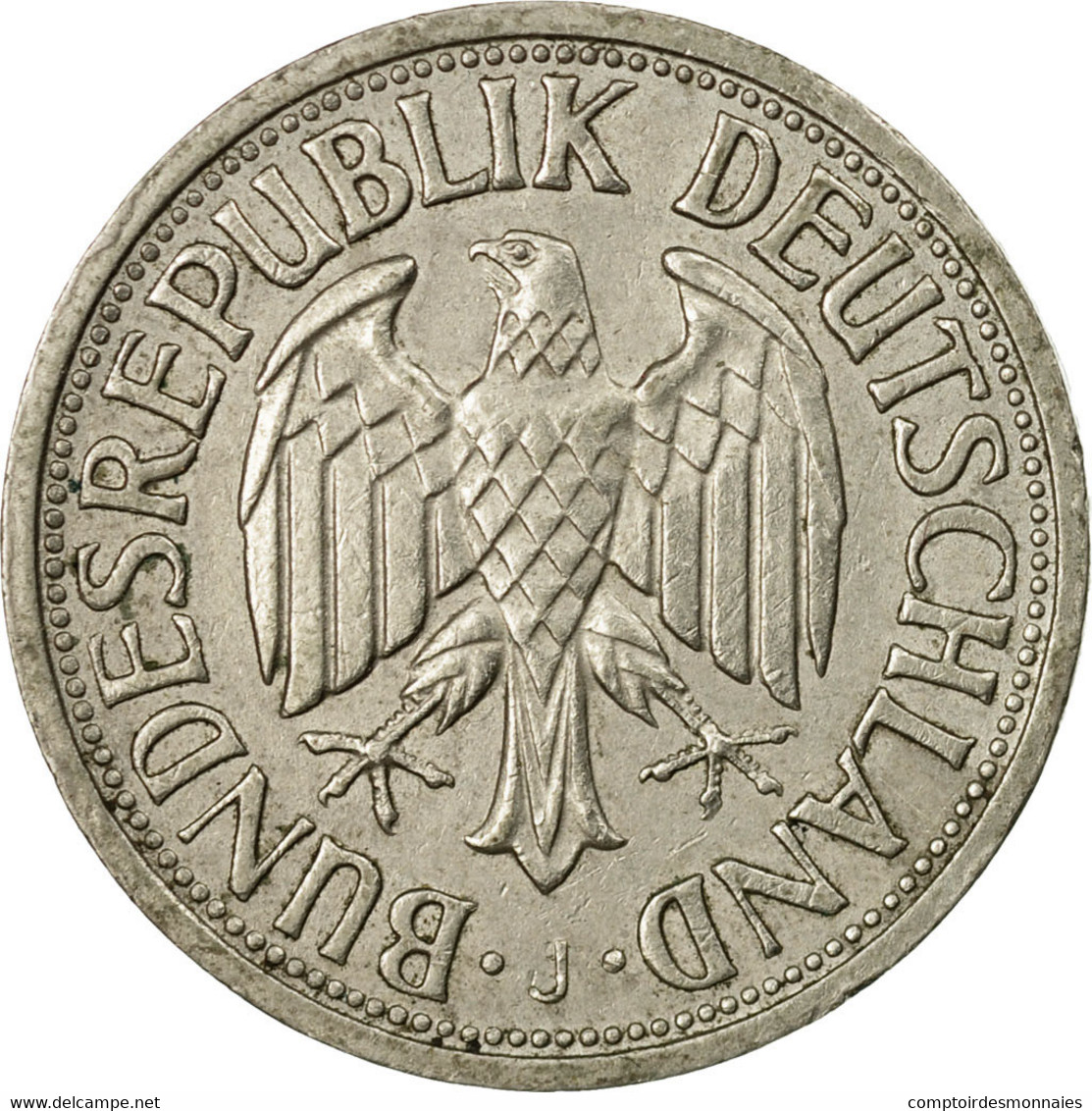 Monnaie, République Fédérale Allemande, Mark, 1966, Hambourg, TB+ - 1 Mark