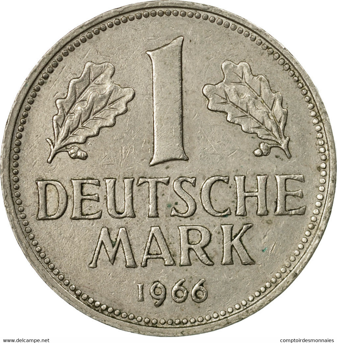 Monnaie, République Fédérale Allemande, Mark, 1966, Hambourg, TB+ - 1 Mark