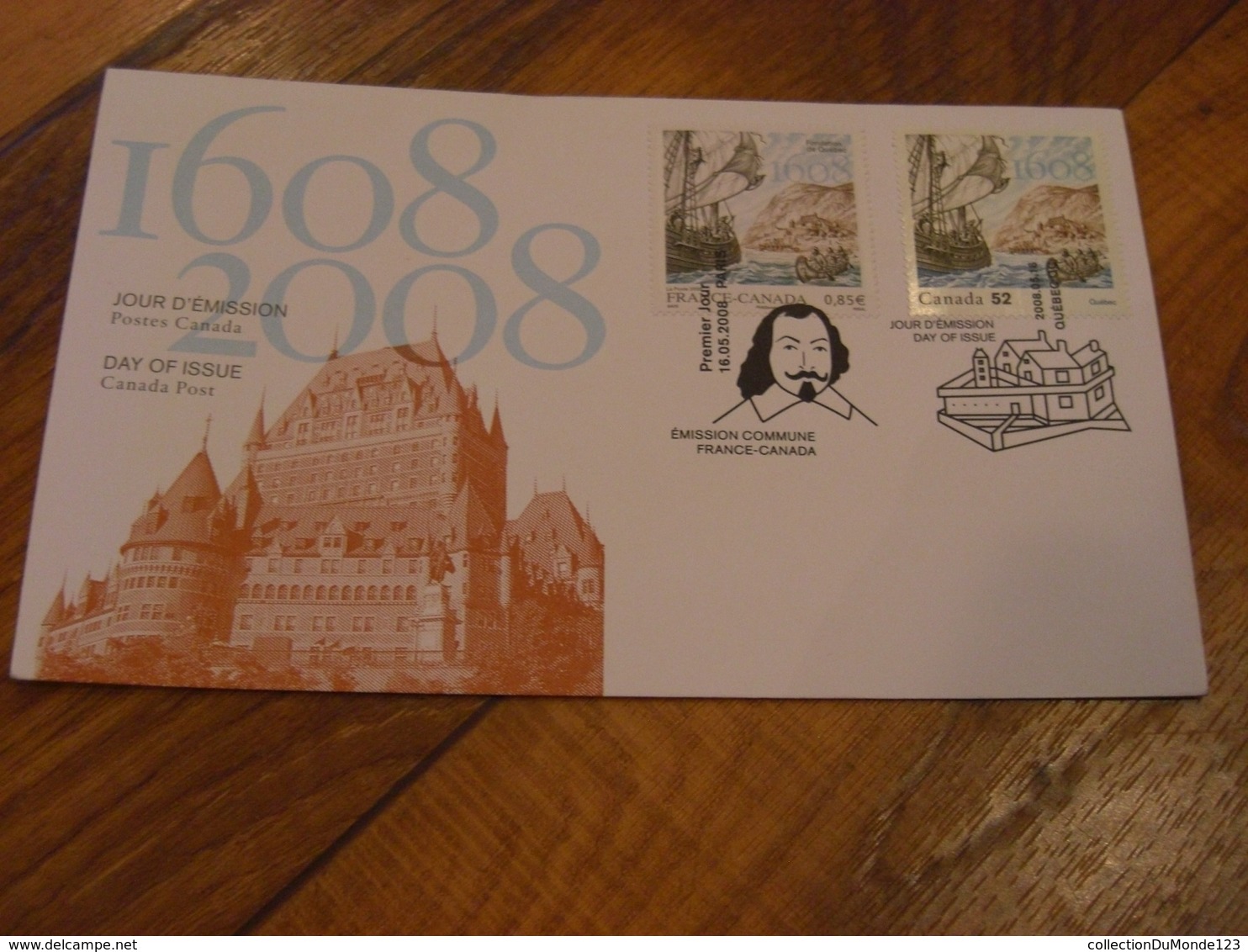 Canada # 2269 JOINT ISSUE FOUNDING OF QUEBEC CITY New 2008 Unaddressed - 2001-2010