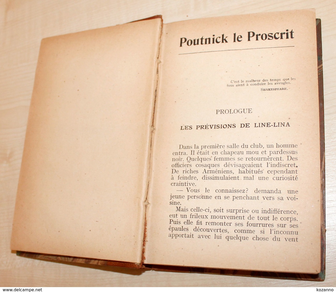 10- ANCIEN LIVRE POUTNICK LE PROSCRIT De ZAVIE - 1922 - Rennaissance + Dédicace - 1801-1900