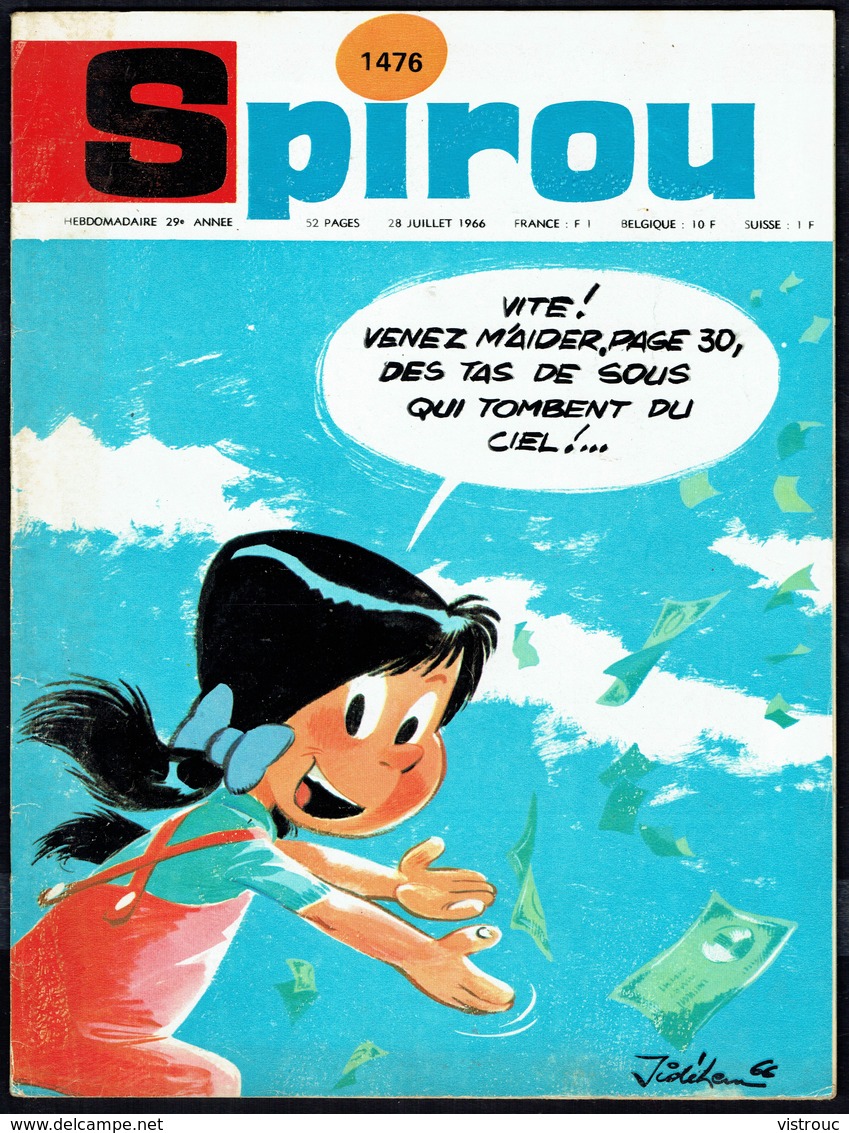 SPIROU N° 1476 - Année 1966 - Couverture "SOPHIE" De JIDEHEM. - Spirou Magazine