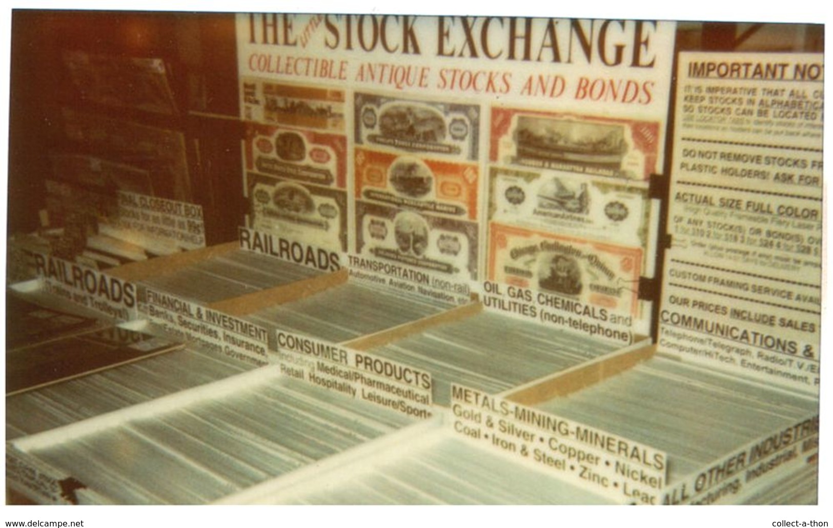 100 DIFFERENT ANTIQUE U.S. STOCK CERTIFICATES (1940's-1980's) in EXCELLENT CONDITION