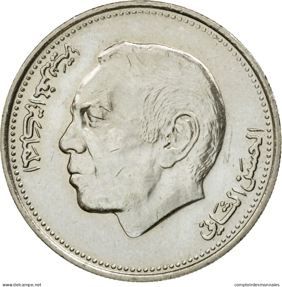 Monnaie, Maroc, Al-Hassan II, Dirham, 1987, Paris, TTB+, Copper-nickel, KM:88 - Maroc