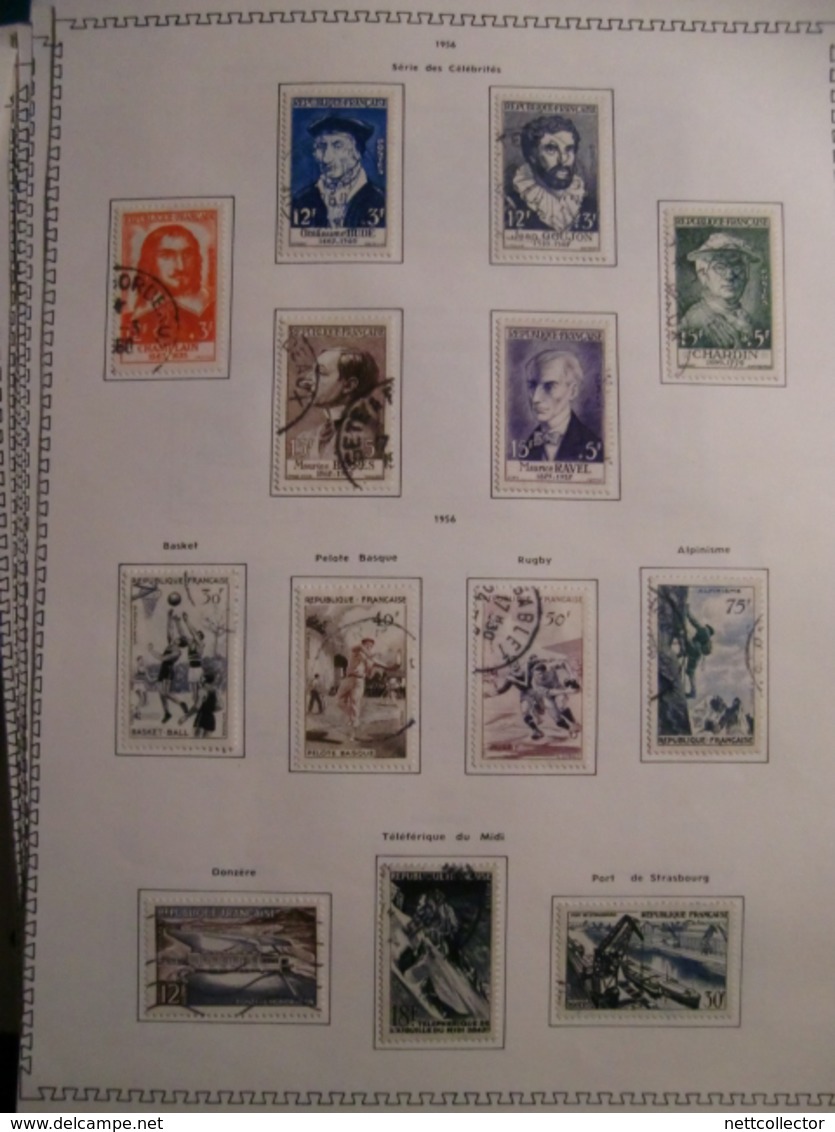 FRANCE TB COLLECTION + 4000 TIMBRES CLASSIQUES & SEMI MODERNES NEUFS et OBLITERES / + 200 FEUILLES  A SAISIR