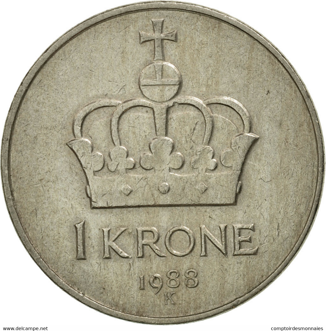 Monnaie, Norvège, Olav V, Krone, 1988, TTB, Copper-nickel, KM:419 - Noorwegen