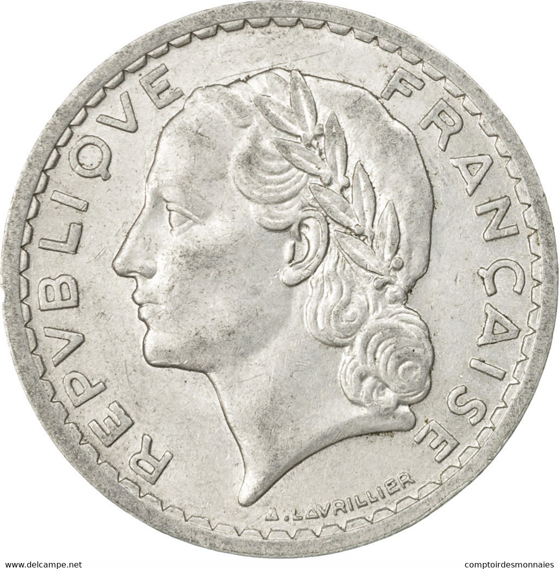 Monnaie, France, Lavrillier, 5 Francs, 1947, Paris, TB+, Aluminium, KM:888b.1 - Autres & Non Classés
