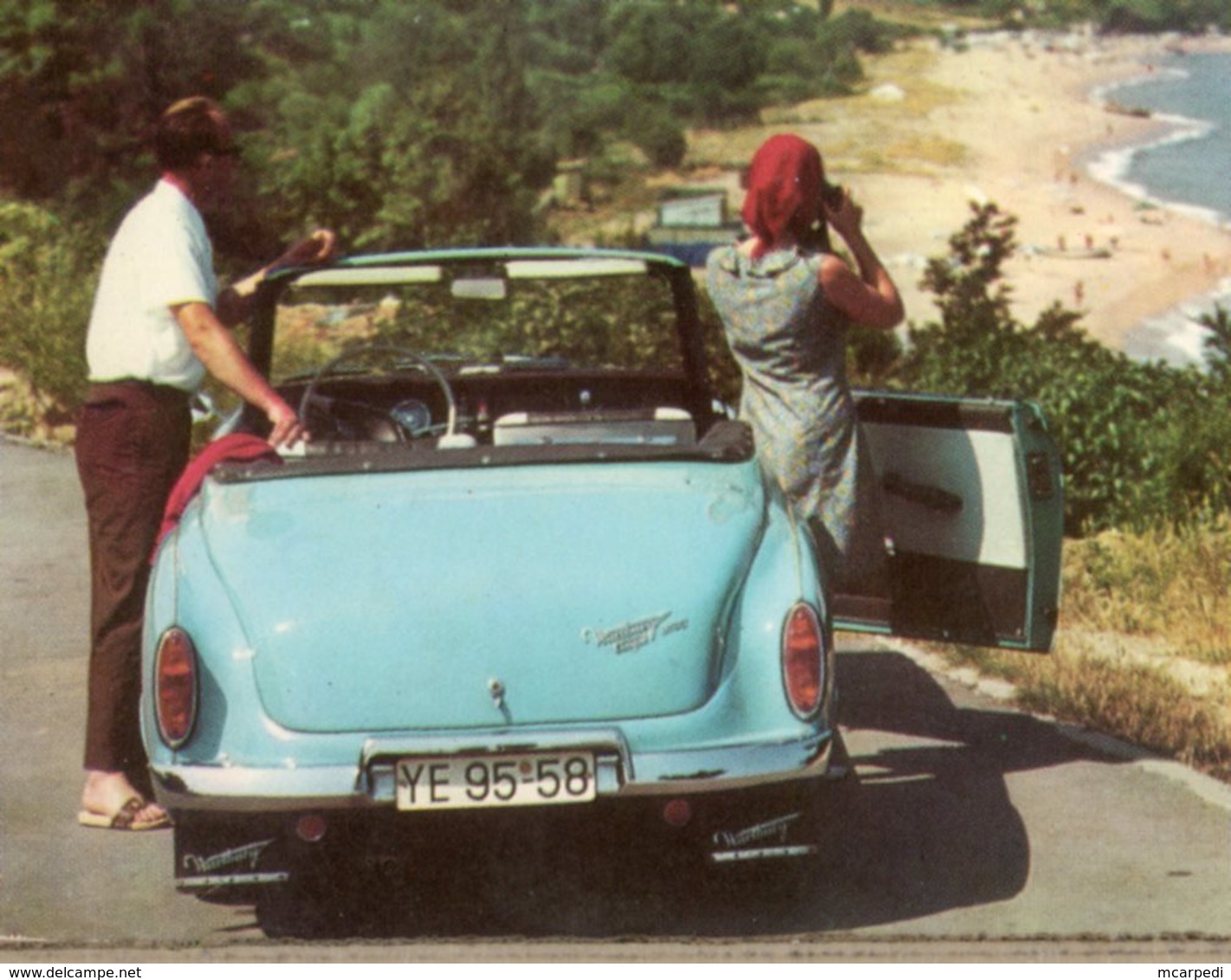 < Auto Voiture Car Automobile >> Wartburg 311 Cabriolet, Varna - Voitures De Tourisme