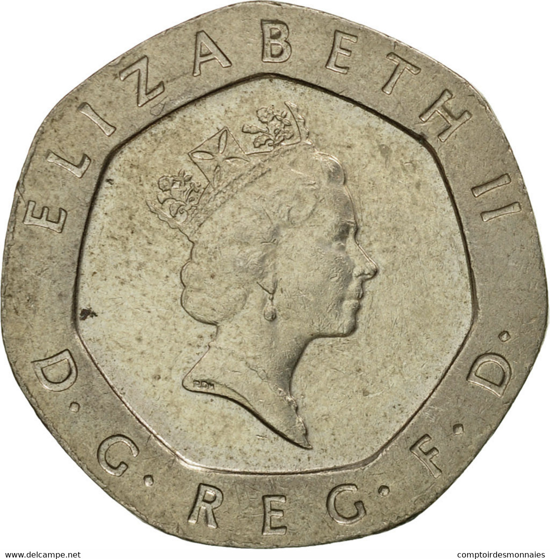 Monnaie, Grande-Bretagne, Elizabeth II, 20 Pence, 1990, TB+, Copper-nickel - 20 Pence