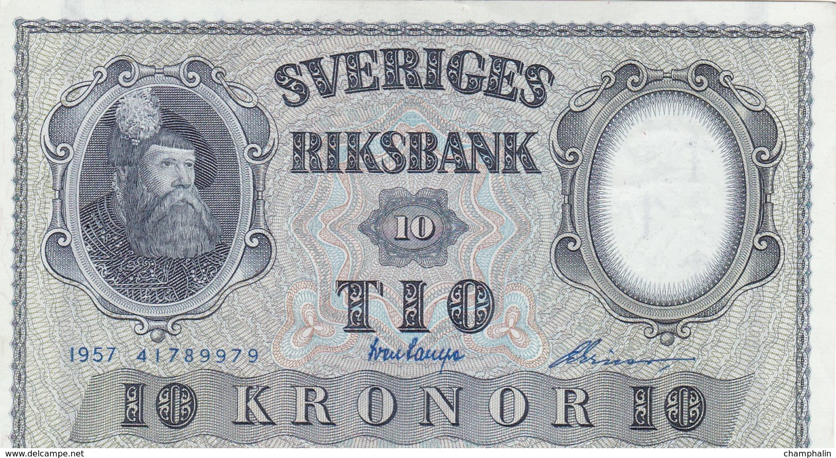 Suède - Billet De 10 Kronor - Gustav Vasa- 1957 - P43e - Neuf - Suède