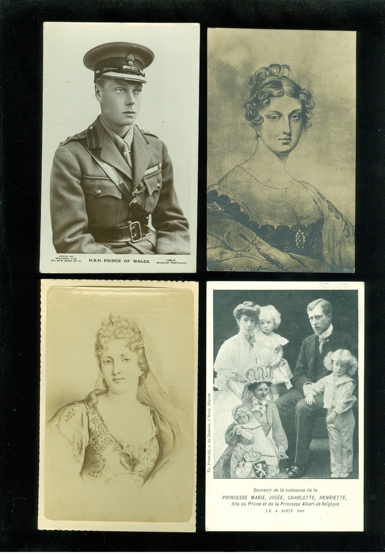 Beau lot de 60 cartes postales du famille royale du monde dynasty     Mooi lot 60 postkaarten van de koninklijke familie