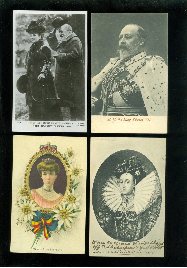 Beau lot de 60 cartes postales du famille royale du monde dynasty     Mooi lot 60 postkaarten van de koninklijke familie