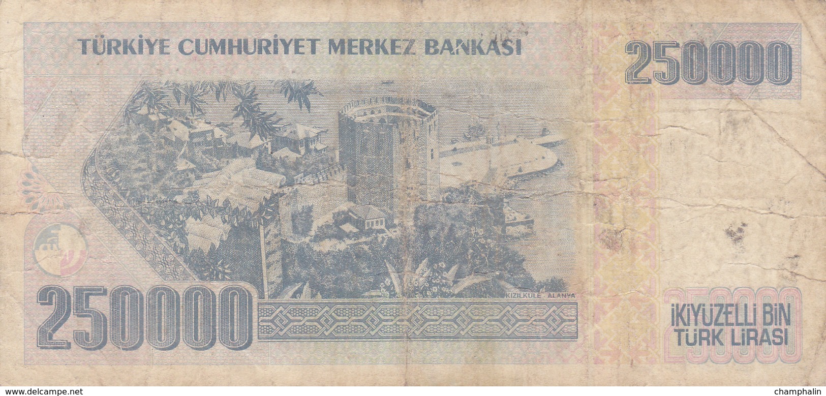 Turquie - Billet De 250000 Lira - Turquie