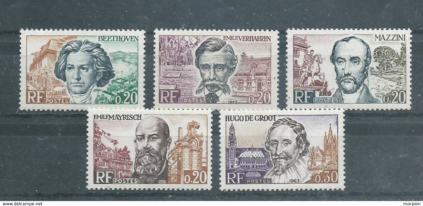 FRANCE   Yvert  N° 1382 à 1386 **SERIE COMPLETE  Grands Hommes De Le C.E.E. - Ungebraucht