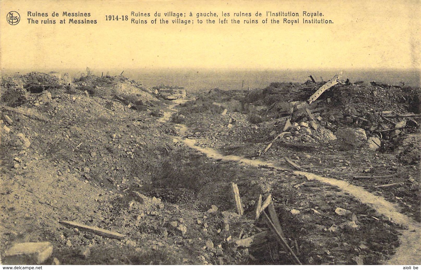 Mesen /Messines - Ruines 1914-1918 Ruins Of The Village. (edit. Chocolaterie Cesar) - Messines - Mesen