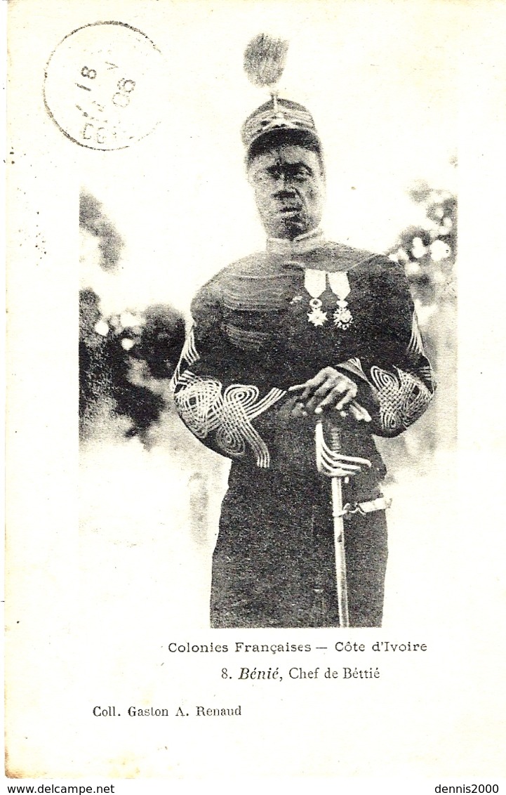 CÔTE D'IVOIRE -  8- Bénié - Chef De Béttié -ed. Gasyon A. Renaud - Côte-d'Ivoire