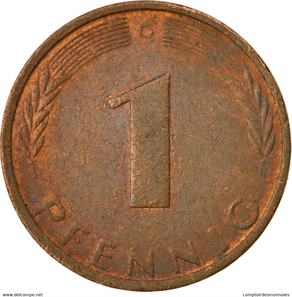 Monnaie, République Fédérale Allemande, Pfennig, 1976, Karlsruhe, TB+, Copper - 1 Pfennig