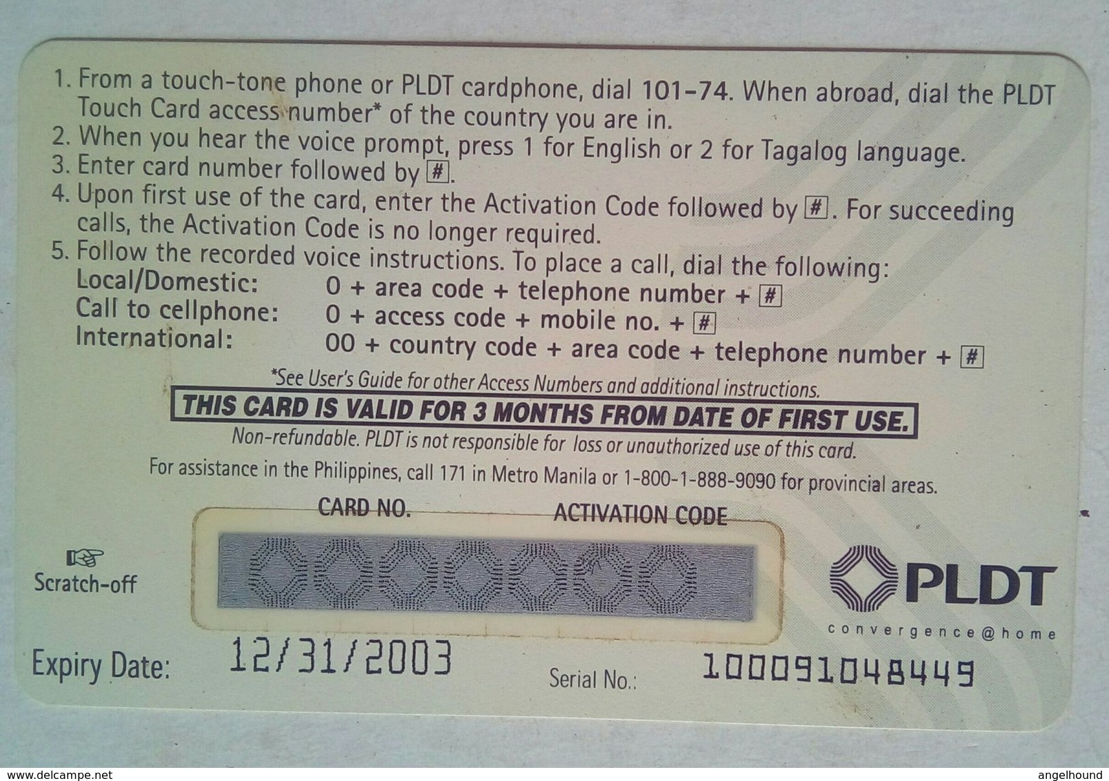 PLDT 100 Pesos  MINT Advertisement Of "Who Wants To Be A Millionaire TV Show" - Philippinen