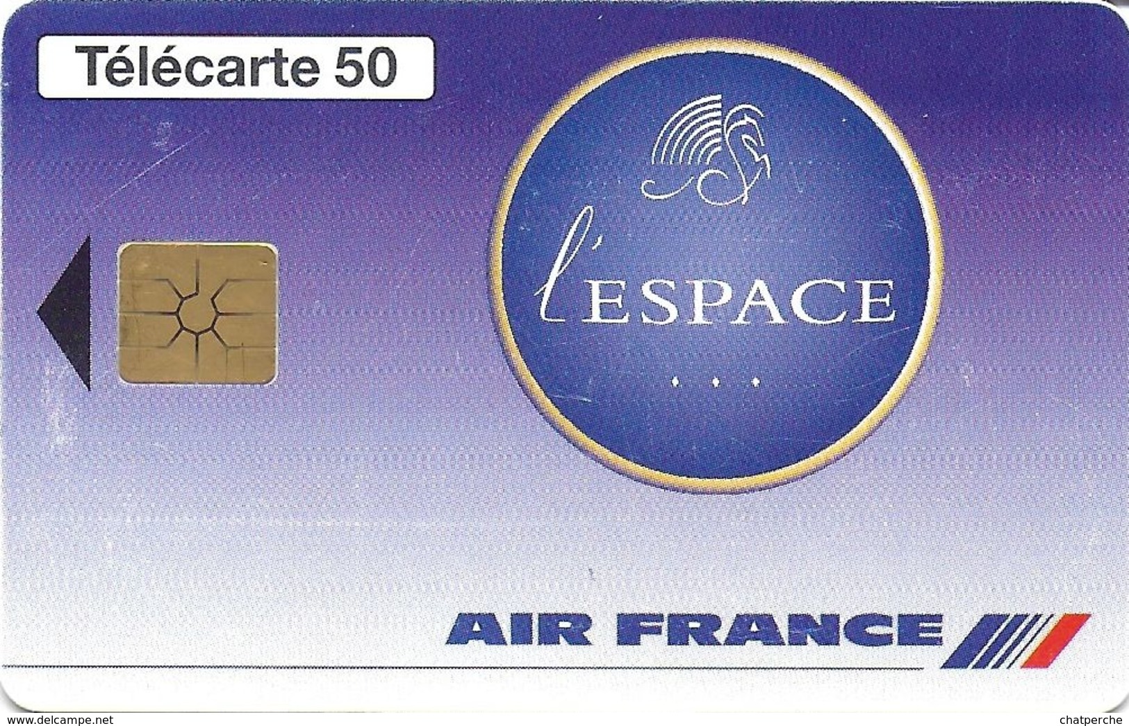 TÉLÉCARTE PHONECARD EN 1259 AIR FRANCE L'ESPACE TEMPS TRANSPORT AVION - Telefoonkaarten Voor Particulieren