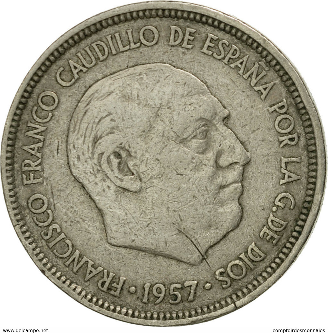 Monnaie, Espagne, Caudillo And Regent, 5 Pesetas, 1960, TB+, Copper-nickel - 5 Pesetas