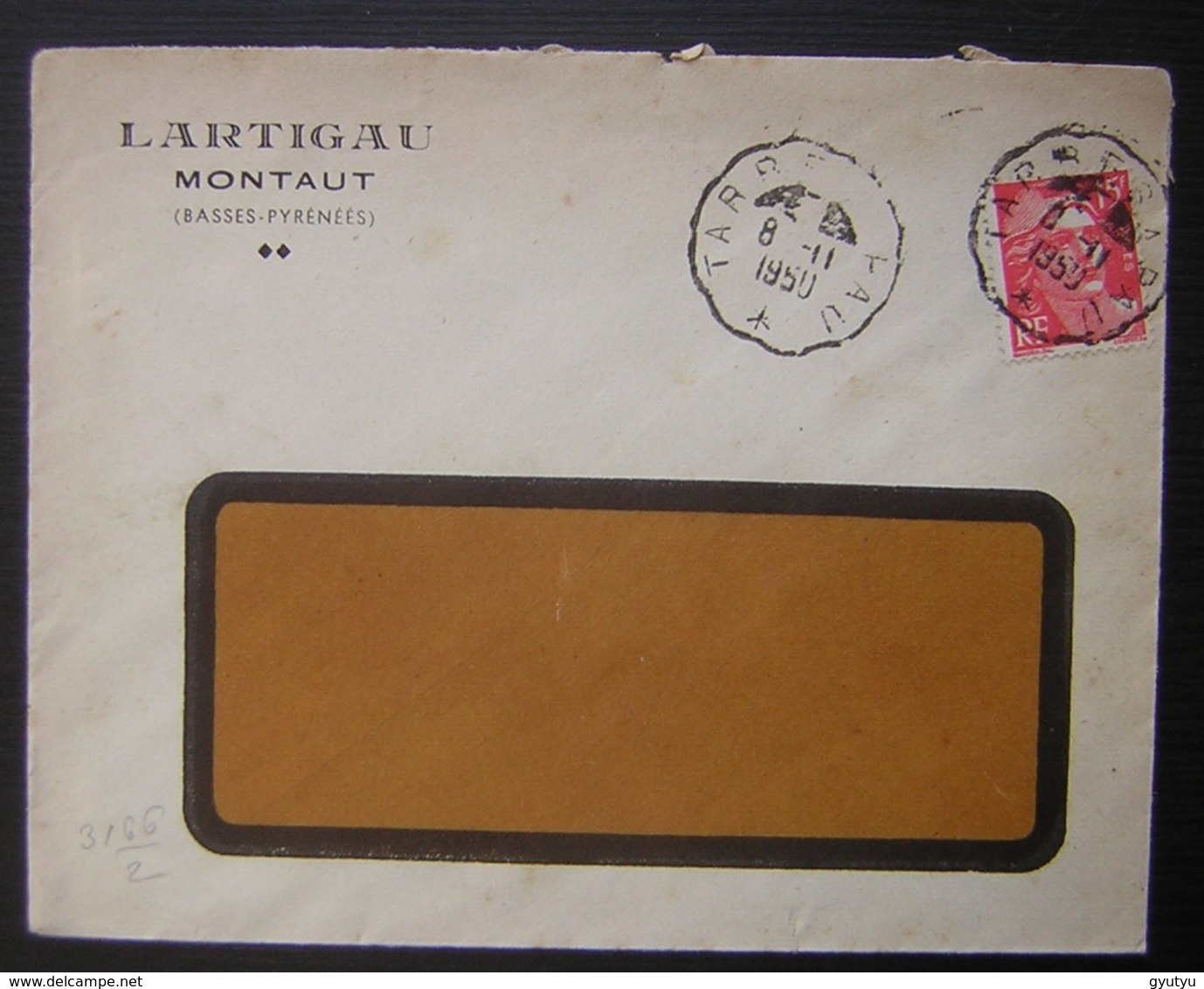 Montaut (Basses Pyrénées), 1950 Lartigau Avec Convoyeur Tarbes à Pau - 1921-1960: Période Moderne