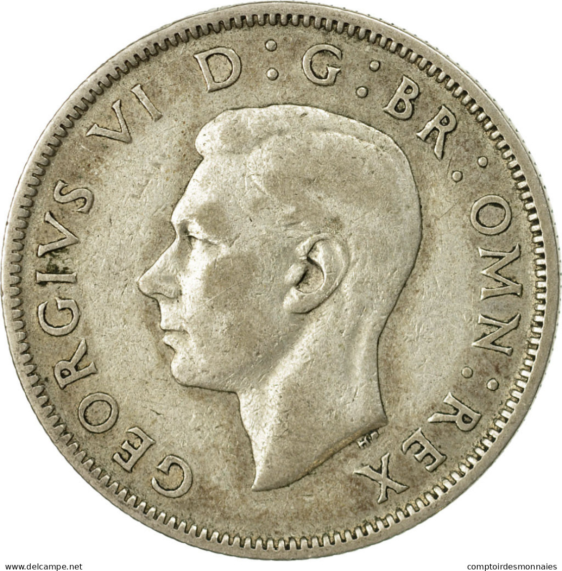 Monnaie, Grande-Bretagne, George VI, Florin, Two Shillings, 1942, TTB, Argent - J. 1 Florin / 2 Shillings