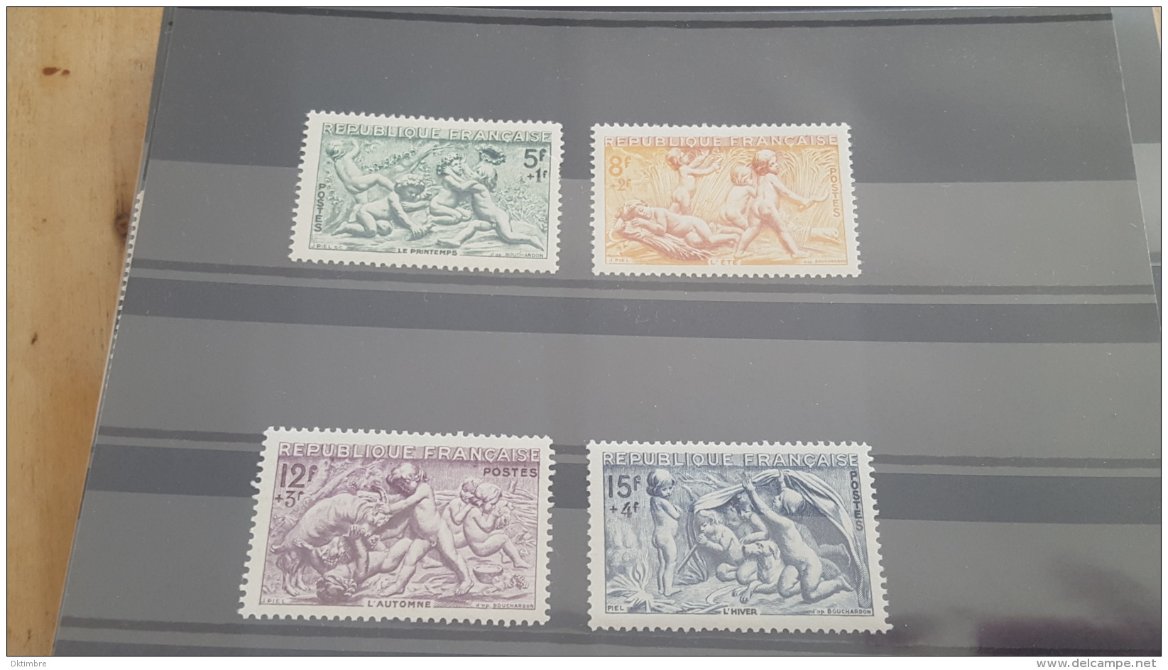 LOT 419836 TIMBRE DE FRANCE NEUF** LUXE N°859 A 862 - Unused Stamps