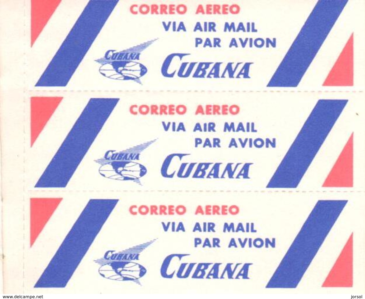 ETIQUETA    LIBRITO CON15 ETIQUETAS  DEL CORREO AEREO CUBANO - Otros & Sin Clasificación