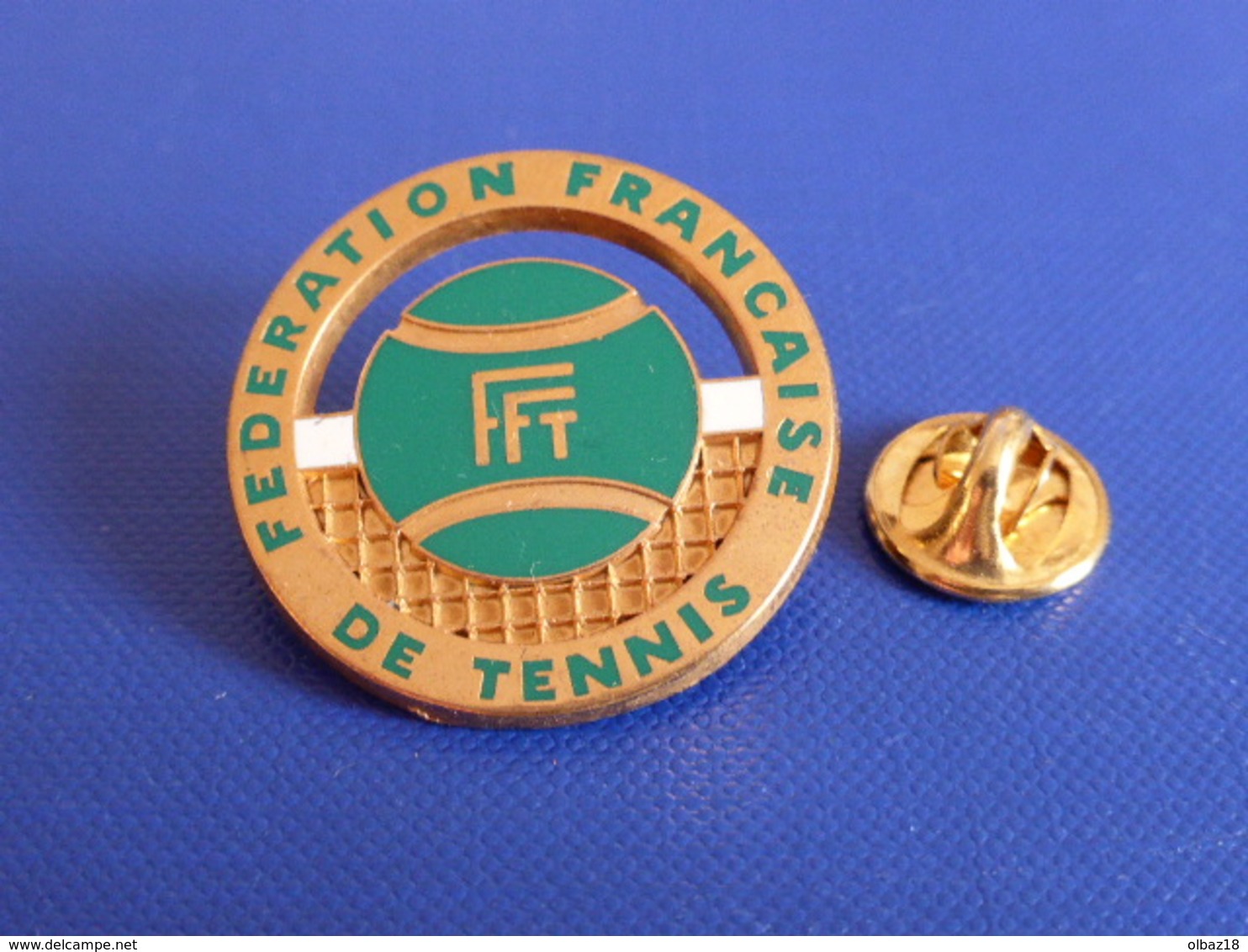 Broche FFT Fédération Française De Tennis - Balle Verte - Filet - Ballard (Z1) - Tennis