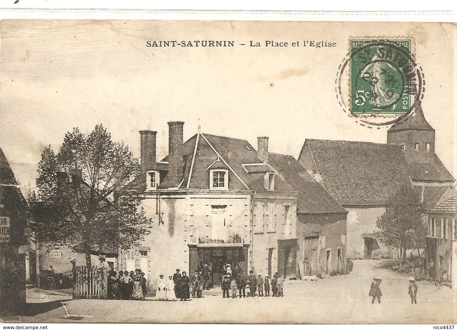 Cpa St Saturnin La Place - Saint-Saturnin