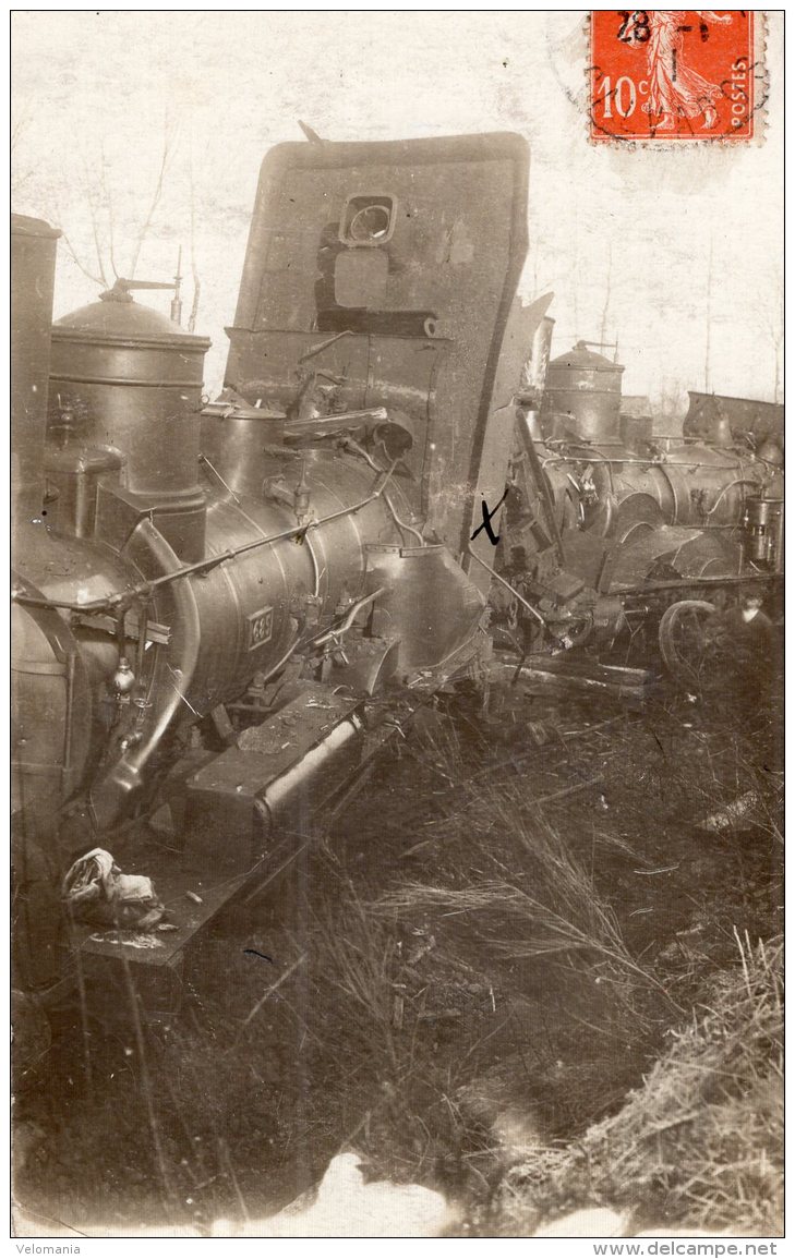 S877 -  Cpa 14 Catastrophe Ferroviaire De Saint Germain De Tallende ( 15 Janvier 1911) " Carte Photo" - Autres & Non Classés