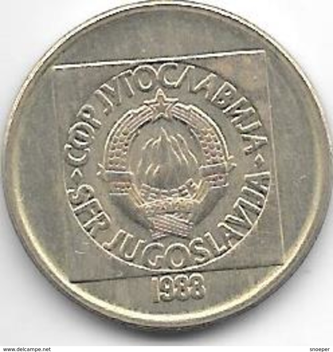 *Yugoslavia  50  Dinara  1988   KM133    Unc - Yougoslavie