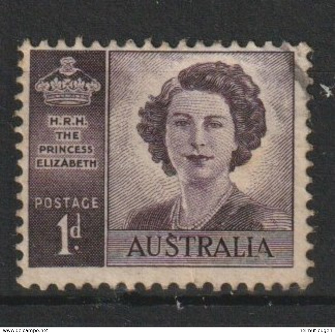 MiNr. 182  Australien (Commonwealth) / 1947, 20. Nov./1948, Aug. Hochzeit Von Prinzessin Elisabeth. StTdr.; Gez. K 14:15 - Gebraucht