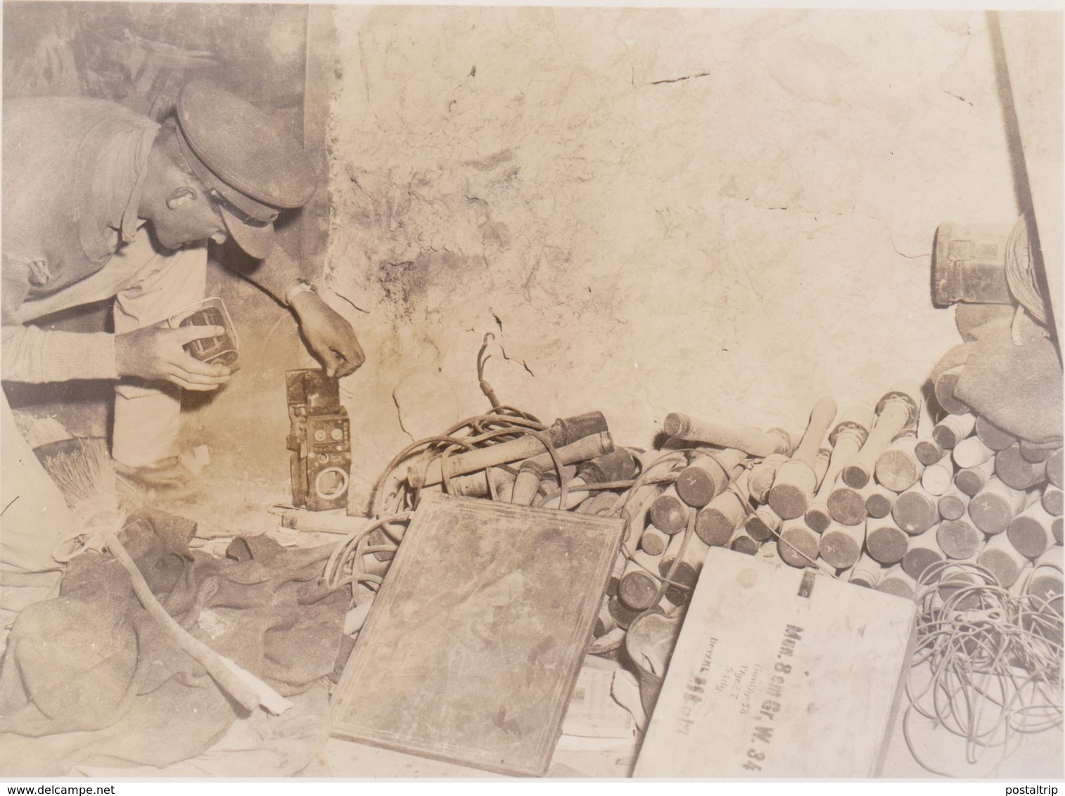 GERMAN EQUIPMENT IN MONTECASSINO ITALY 1944  FOTO DE PRESSE Brian L Davis Archive - Guerra, Militari