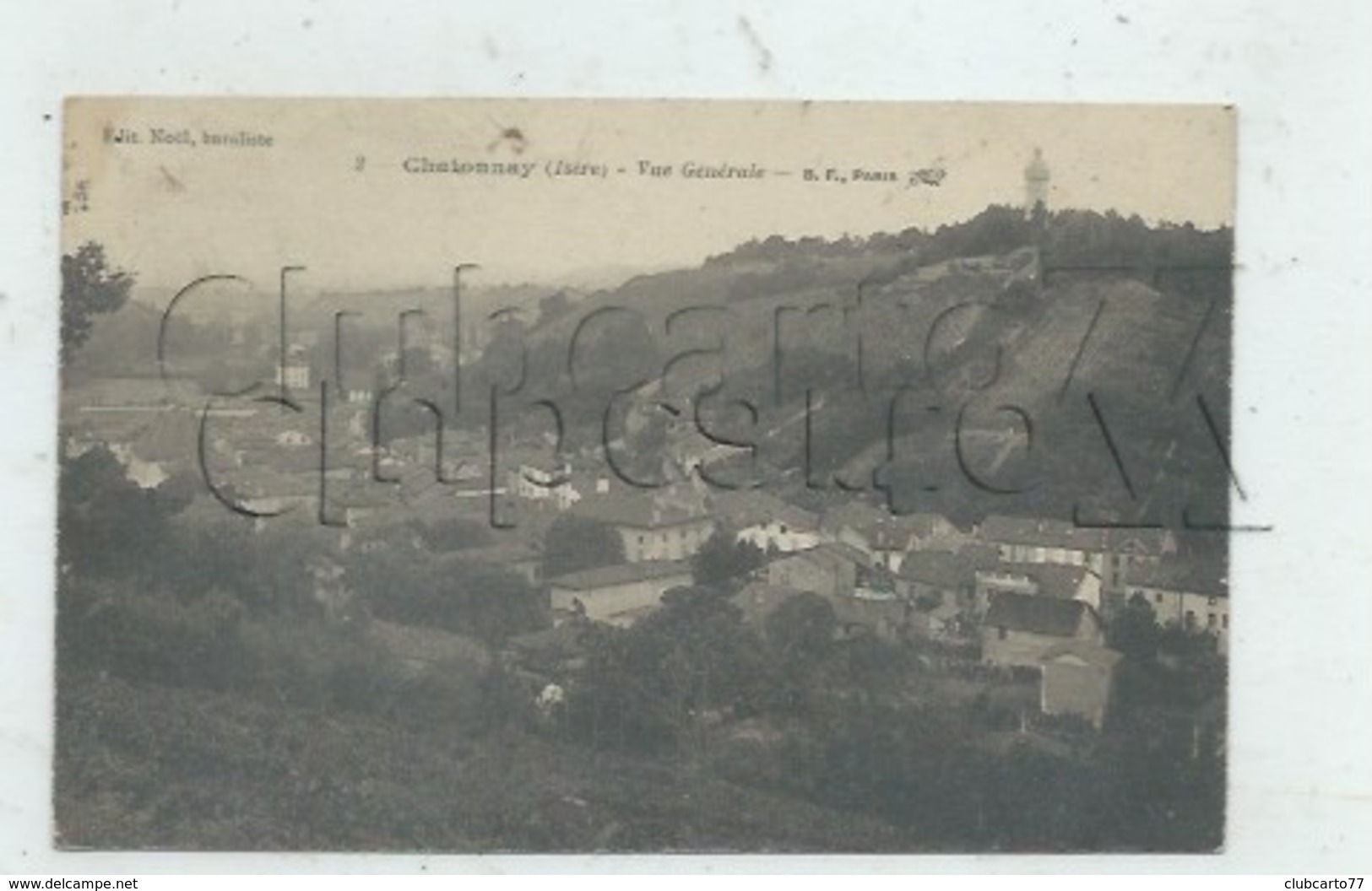 Châtonnay (38) : Vue Générale  En 1917 PF - Châtonnay