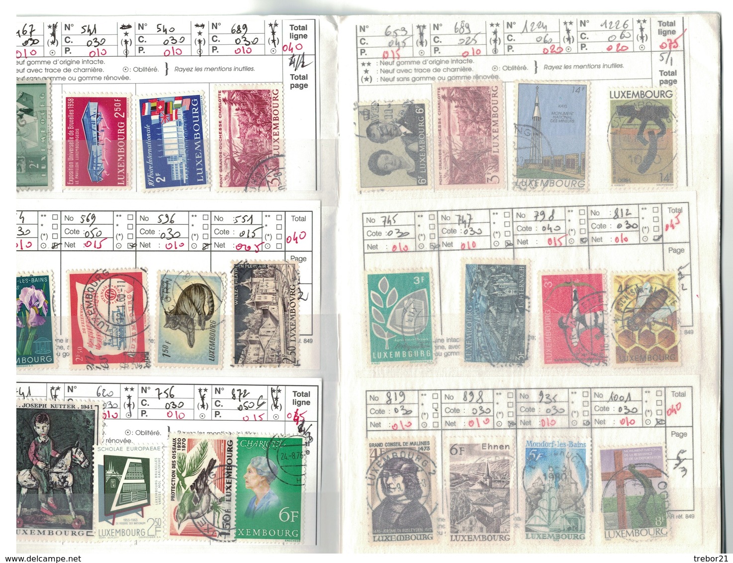 Carnet De Timbres  LUXEMBOURG, IRLANDE - COTE YT =  582 Euros - Collections (with Albums)