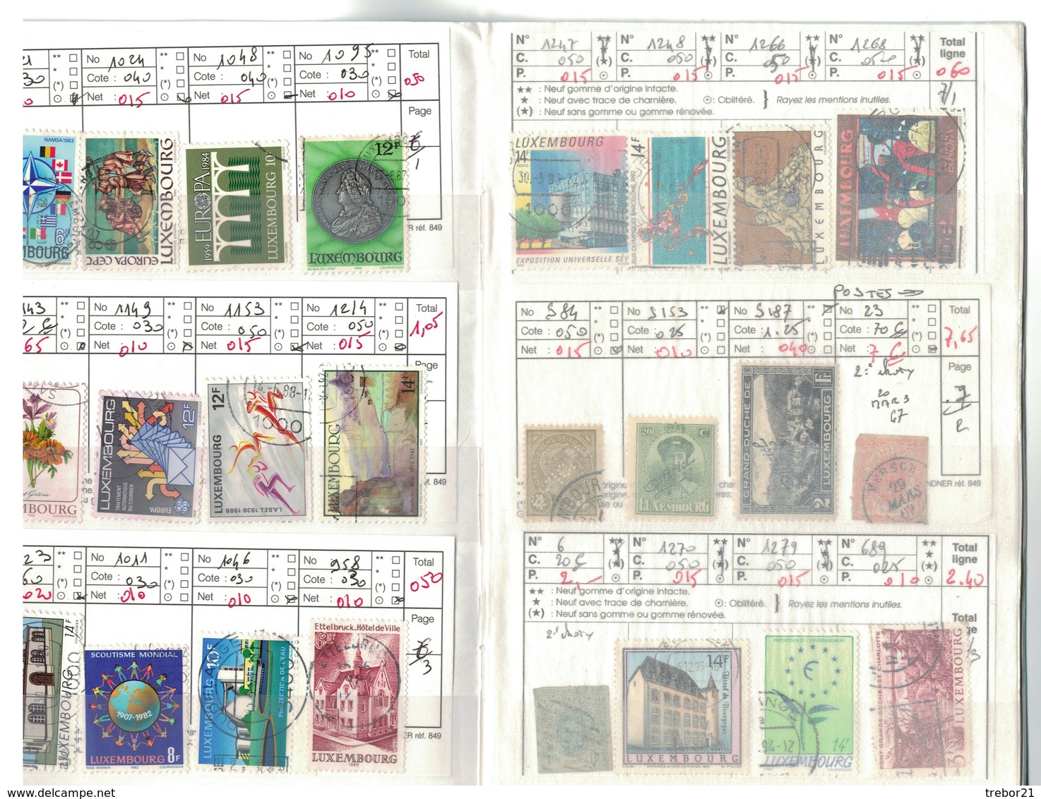 Carnet De Timbres  LUXEMBOURG, IRLANDE - COTE YT =  582 Euros - Collections (with Albums)