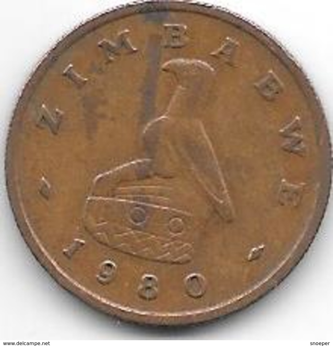 Zimbabwe 1 Cent 1980  Km 1   Xf+ - Zimbabwe