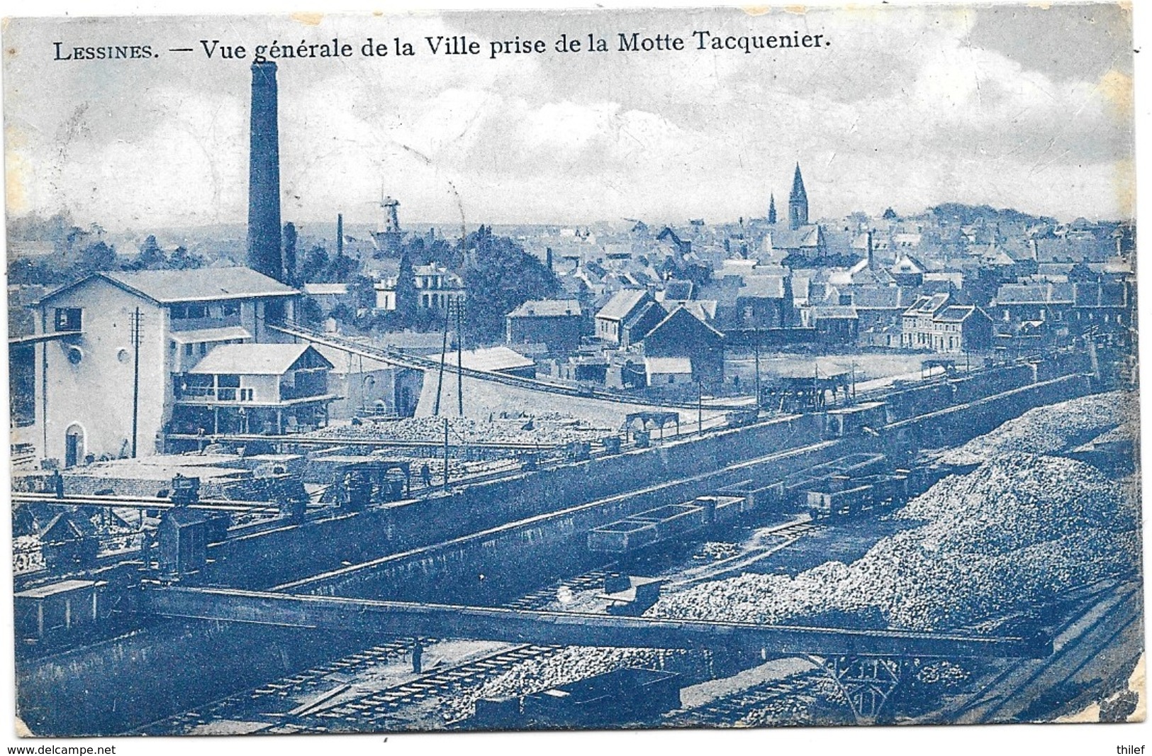 Lessines NA23: Vue Générale De La Ville Prise De La Motte Tacquenier 1908 - Lessines