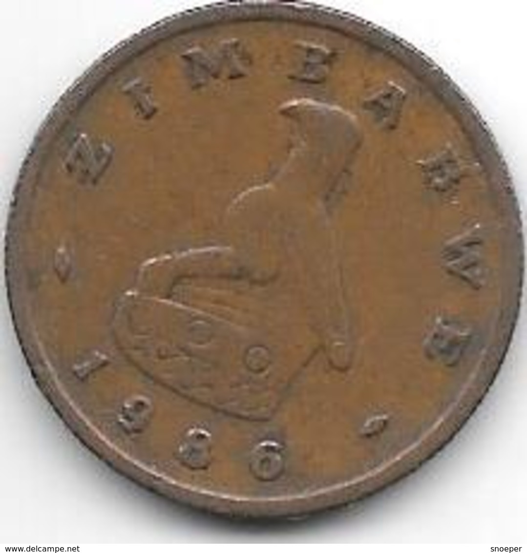 *zimbabwe 1 Cent 1986  Km 1 - Zimbabwe