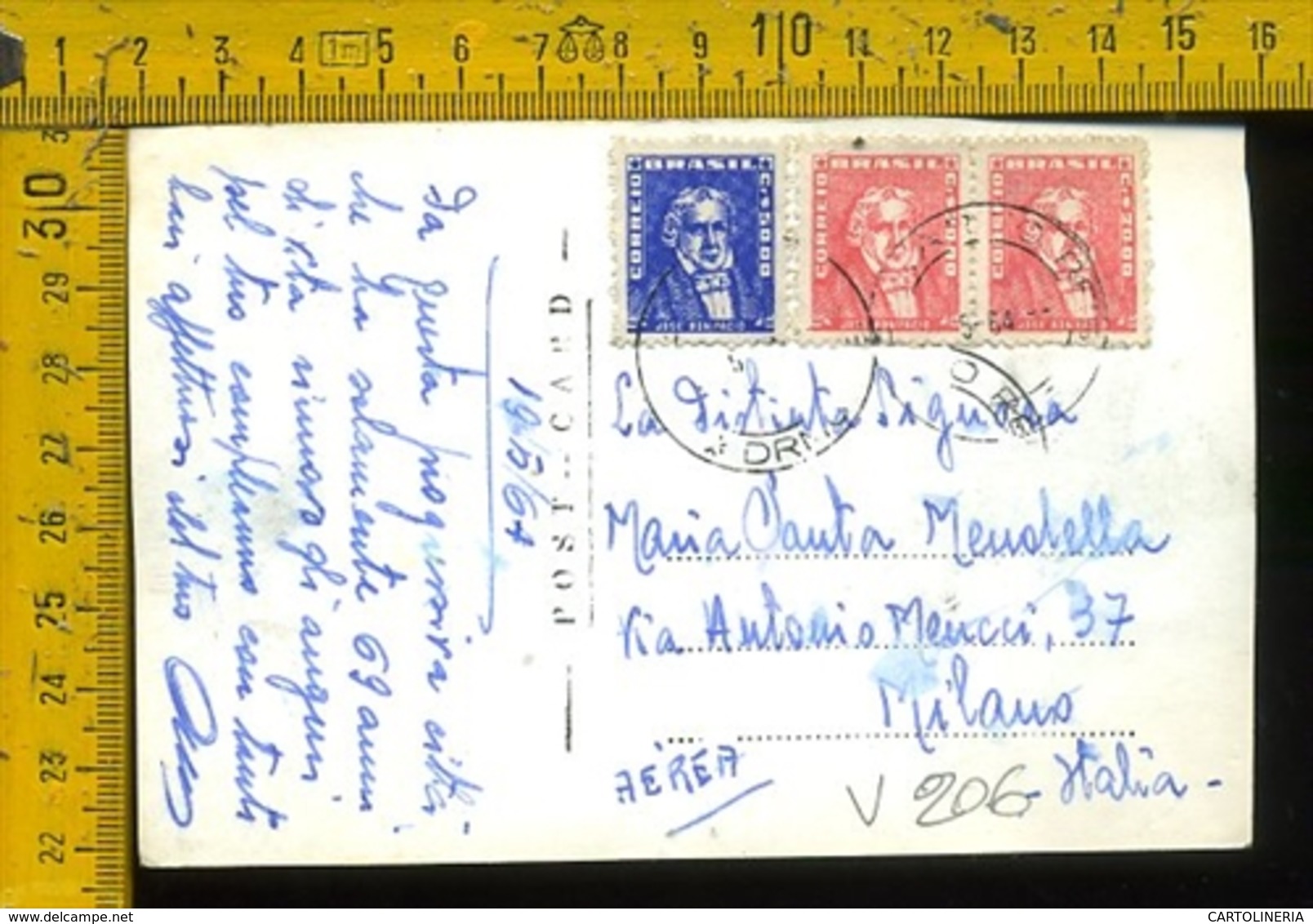 Brasile Brasil Airmail To Italy Minas - Altri