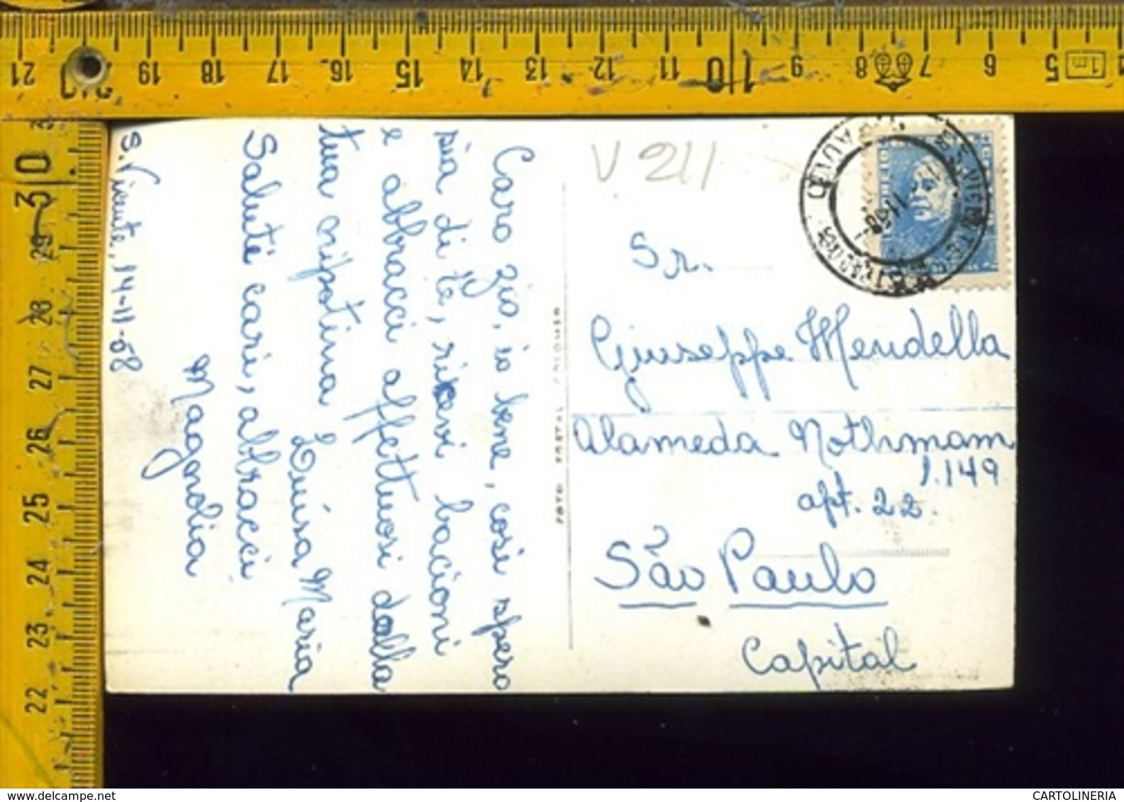 Brasile Brasil Airmail To Italy Sao Vicente - Altri